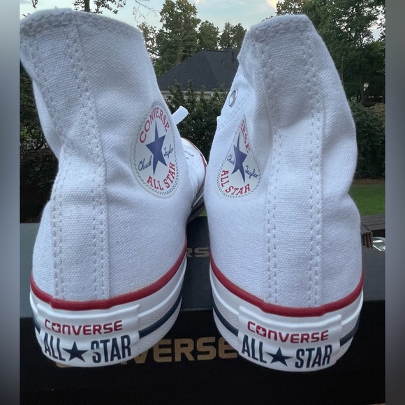 CONVERSE Chuck Taylor All Star High Tops White Size 7 Women’s Style W7650 NEW - Picture 8 of 10